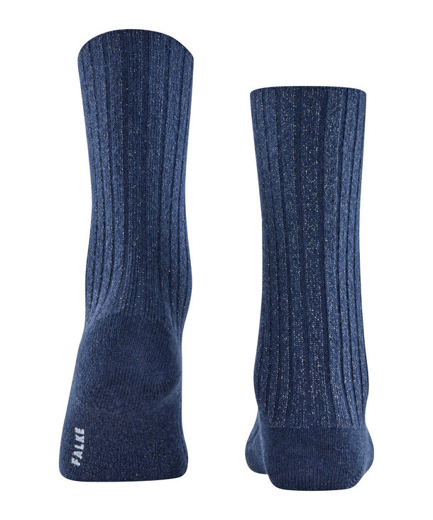 Cosy Wool Ribbed Glitter Boot Socks