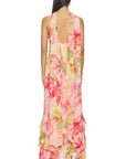 Nola Cowl Maxi Dress in Pink