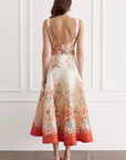 Phoebe Midi Dress in Bouquet