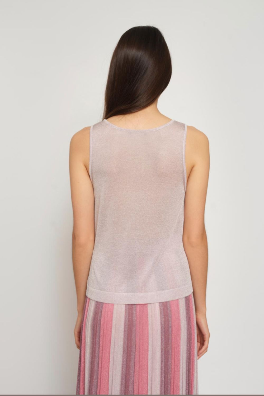 Gala Tank Top in Powdery Pink