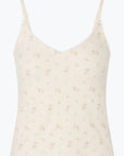 Vintage Flower Olivia Tank and Short Set in Cream
