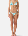 Cheeky Slide Tri Bikini Set In Balearic Bebe