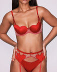 Amour Garter in Rouge