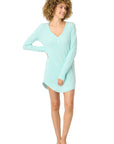 Pointelle Night Shirt in Light Mint