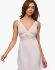 Caremla Plunge Chemise in White