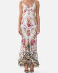 V-Neck Slip Dress in Torero Libertine