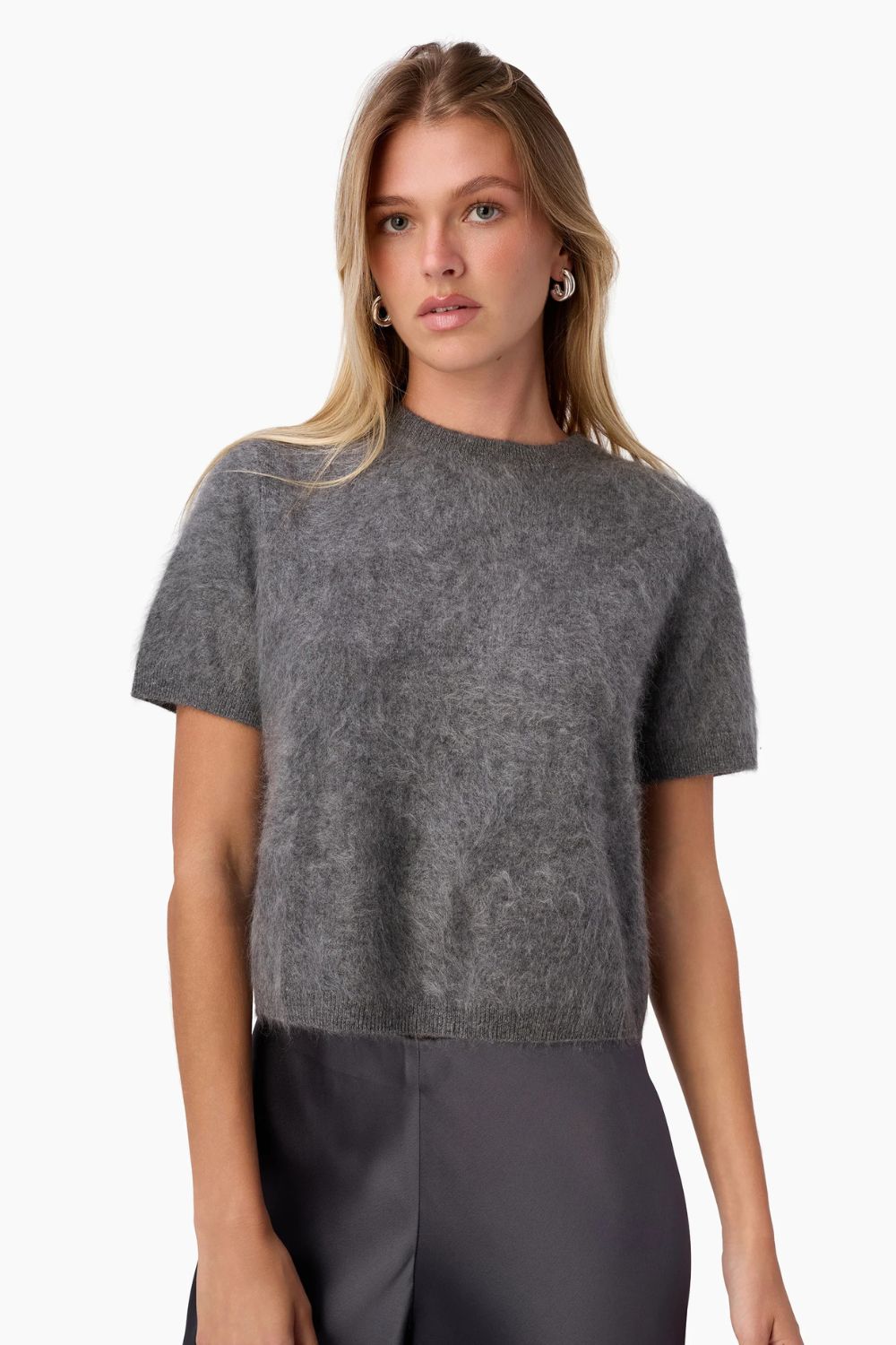 Eugeney Cashmere Top in Coal