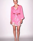 Juliet Lace Robe in Watermelon