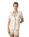 Jolene Tennis Print Short Pajama Set