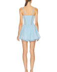 Short Gardenia Dress in Blue Arctic