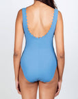 Ines V-Neck One-Piece in Mystic