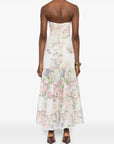 Long Dress Danny in Cream Botanic