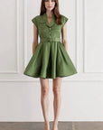 Juliette Mini Dress in Green