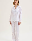 Essentiel Long Pj Set in Blanc