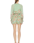 Erza Romper with Belt in Green