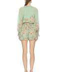 Erza Romper with Belt in Green
