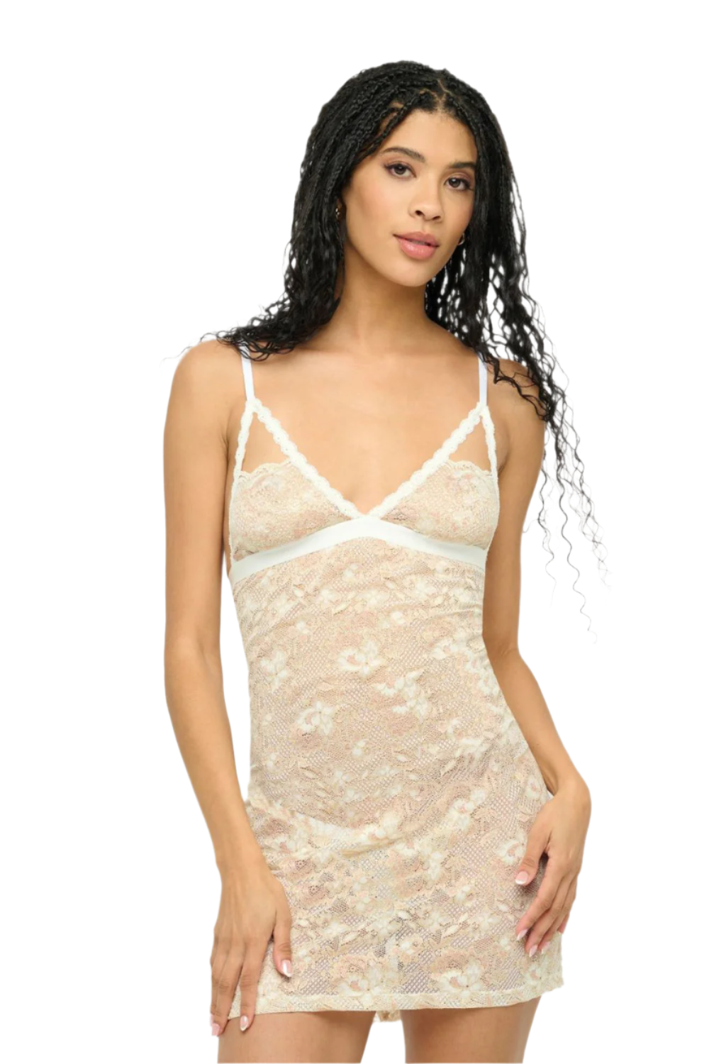 Never Say Never Chemise in Moon Ivory