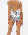 Wired V-Neck One Piece in Tiles Darls
