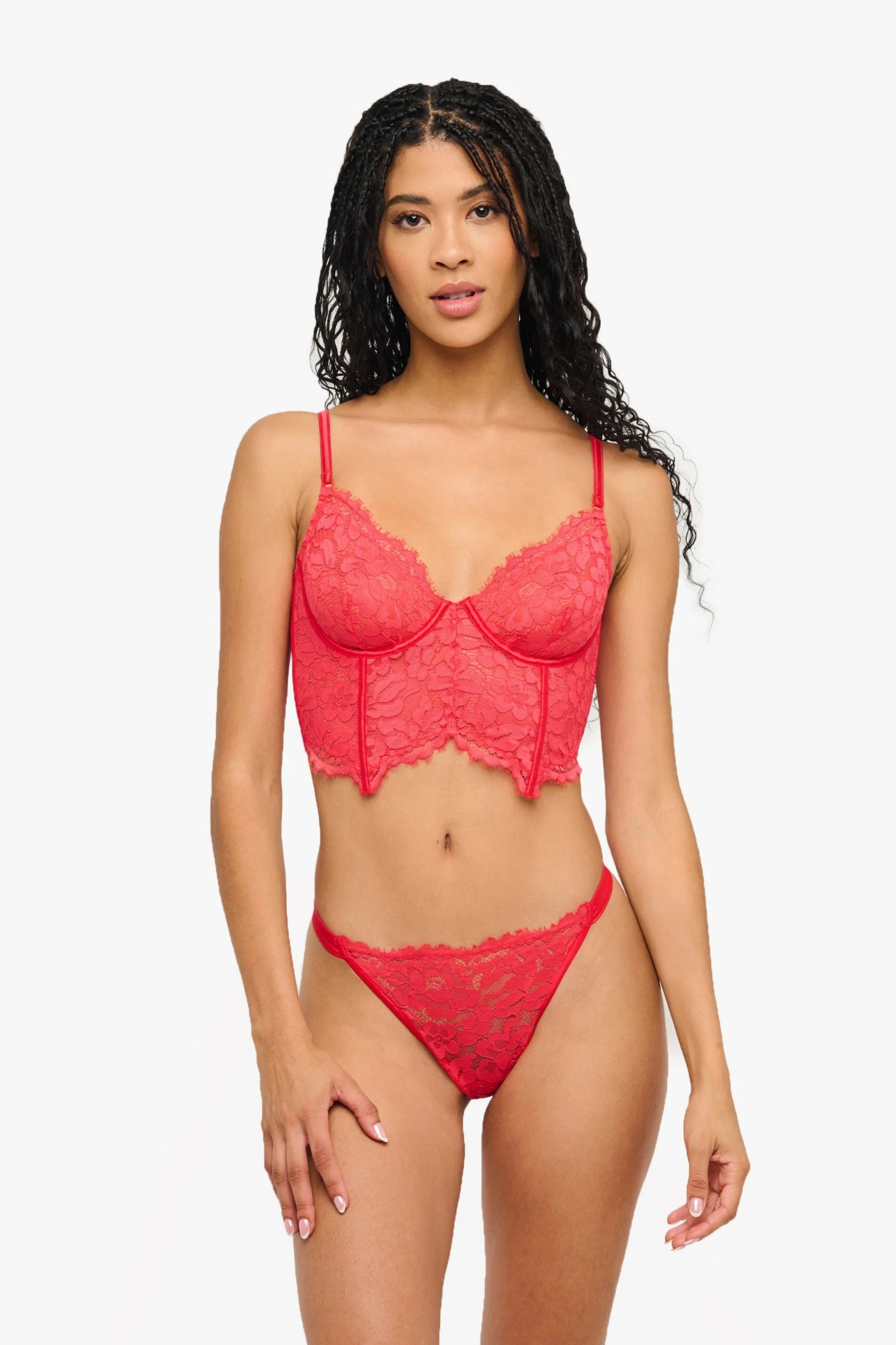 Longline Underwire Bra in Ibisco