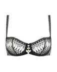 Voodoo Kiss Half Cup Bra in Millenium Black