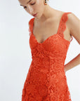 Trina Mini Dress in Flame