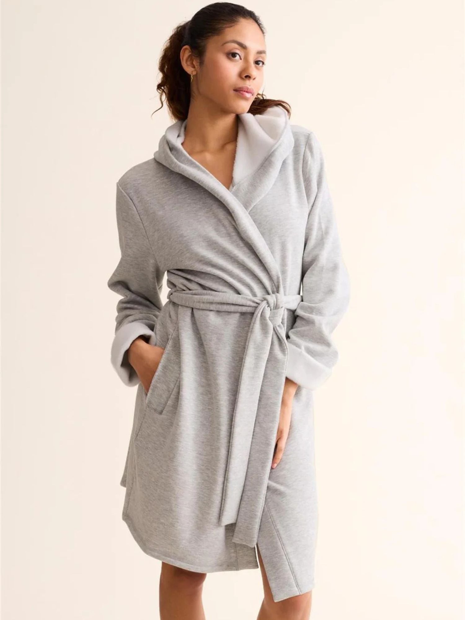 Cozy Robe in Heather Grey