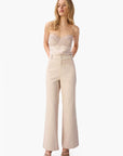 Natali Bull Denim Pant in Oat