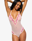 Amalia Bodysuit in Pink Lilly
