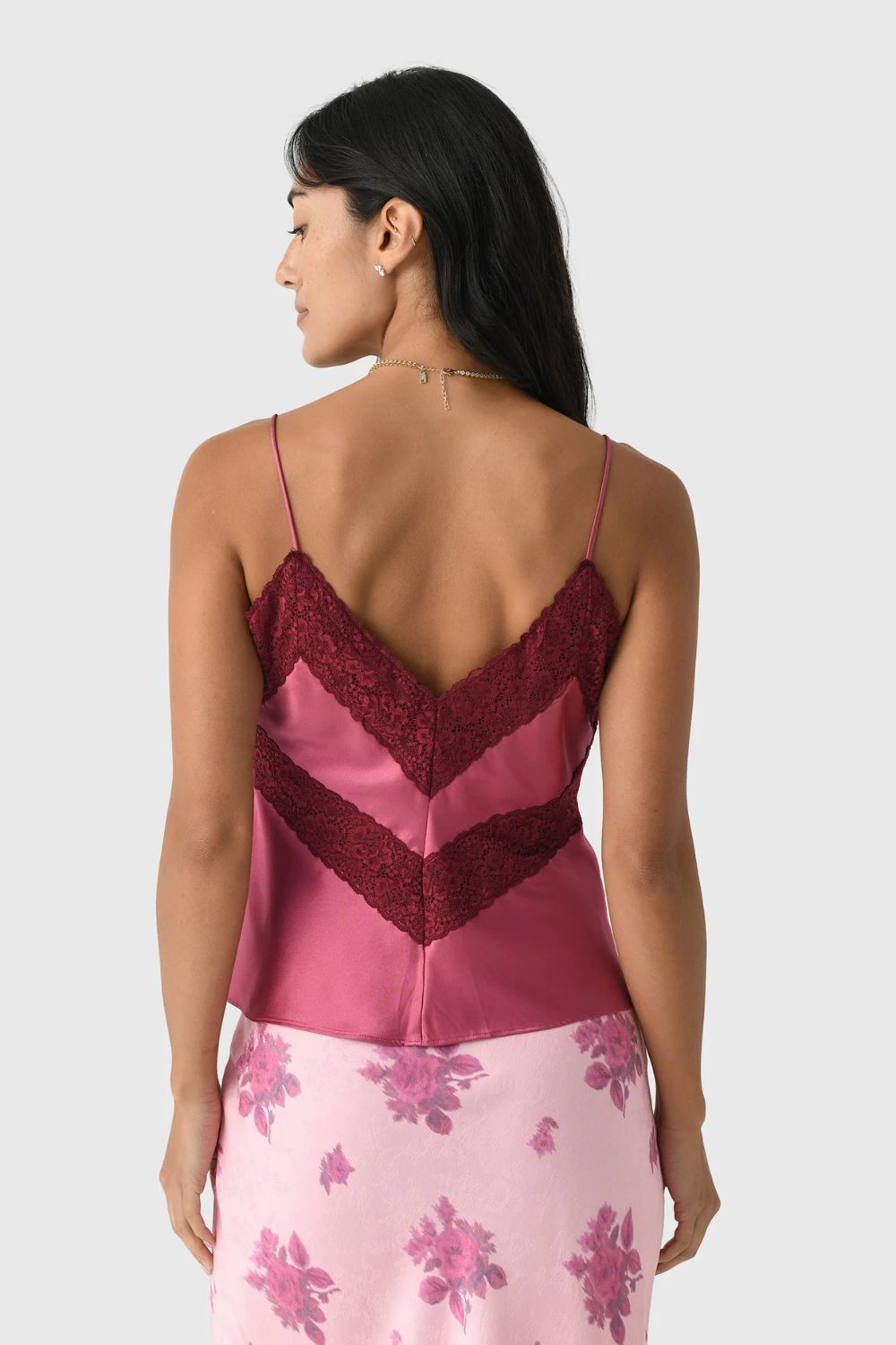 Brimsley Top in Deep Rose