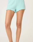 Pointelle Tank Top and Shorts in Light Mint