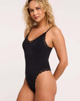 Thong Bodysuit in Black