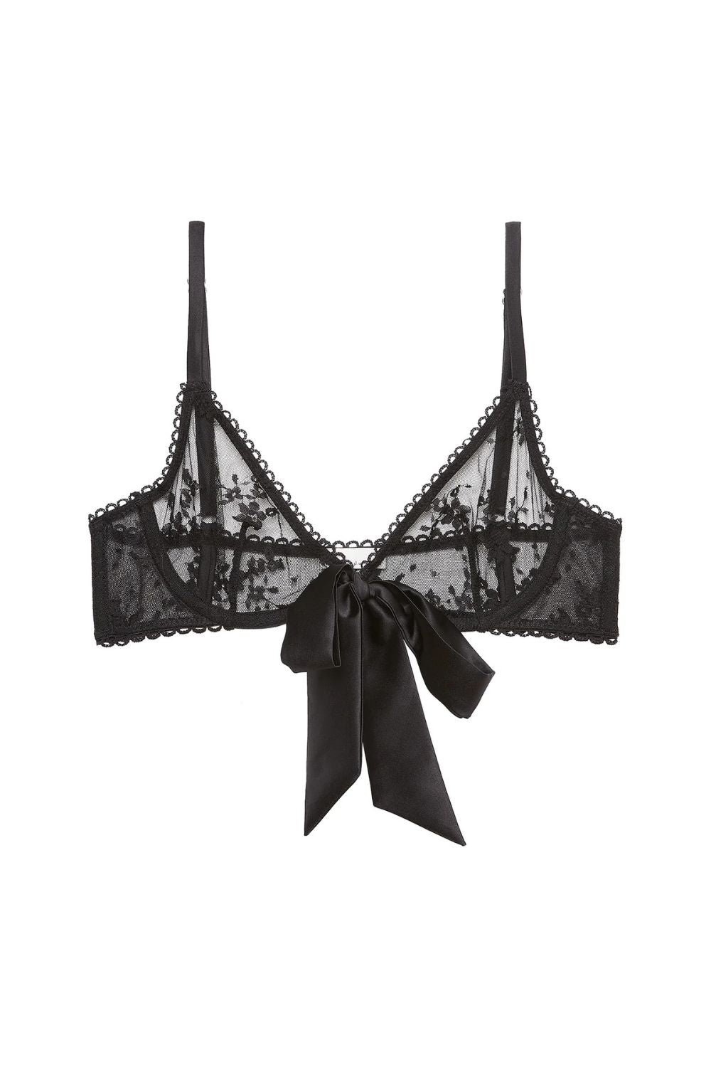 Untie Me Demi Bra in Black