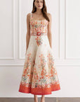 Phoebe Midi Dress in Bouquet