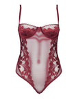 La Divinia Bodysuit in Wine