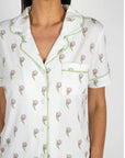 Jolene Pineapple Print Short PJ Set