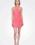 Dory Short Dress in Coral