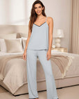 Frida Cami and Pant Set in Gray Dawn/Navy