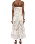 Long Dress Danny in Cream Botanic