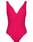 Smart V-Neck One Piece in Rose