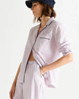 Essentiel Long Pj Set in Rose