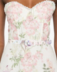 Long Dress Danny in Cream Botanic