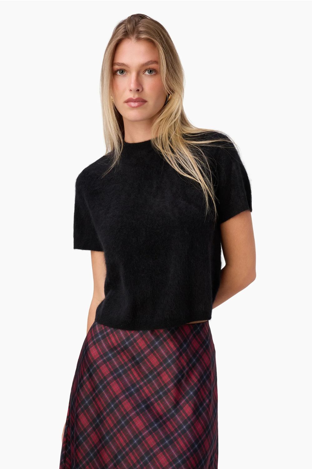 Eugeney Cashmere Top in Black