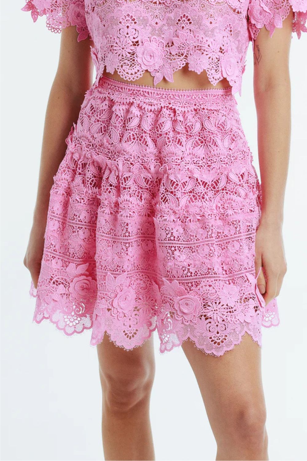Harper Mini Skirt in Rose