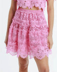 Harper Mini Skirt in Rose