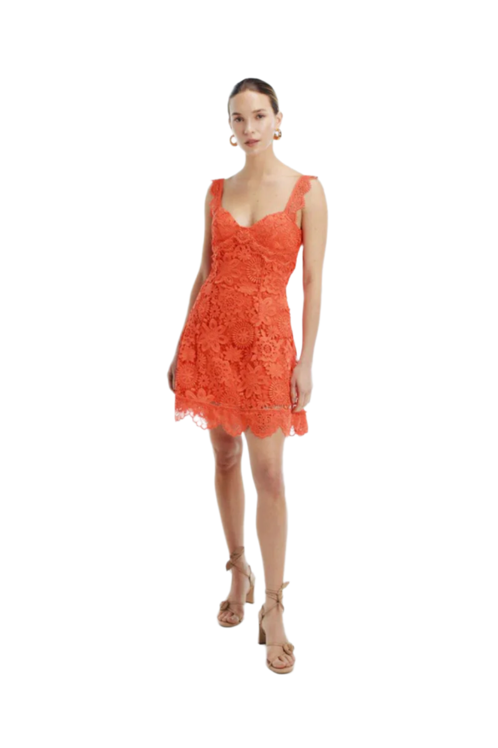 Trina Mini Dress in Flame