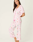 Pink Cocktails Short Sleeve and Pants PJ Set