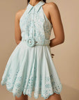 Adya Short Dress in Light Blue