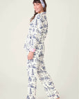 Bon Voyage Flannel Long PJ Set
