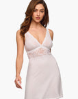 Caremla Plunge Chemise in White