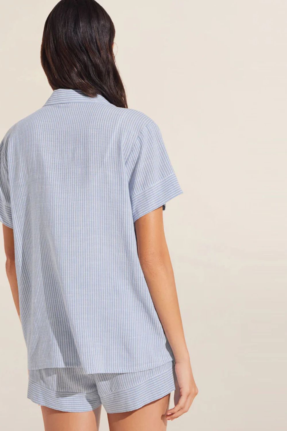 Nautico Shortie PJ Set in Nautico White/Cornflower Blue
